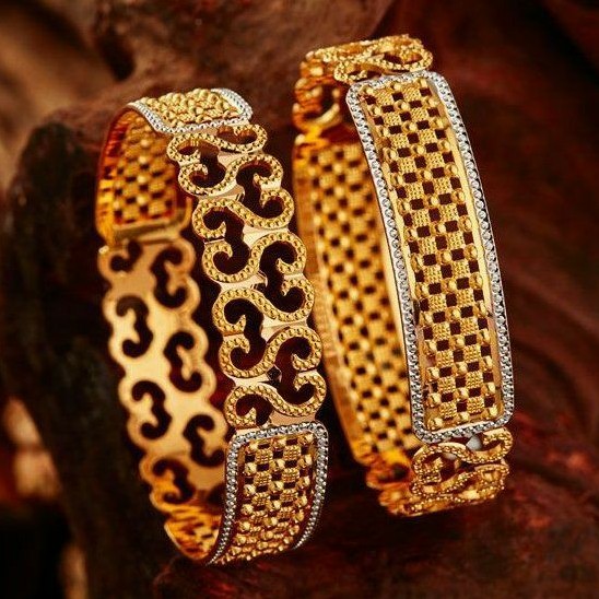 22KT/ 916 Gold Plain CNC Cutting wedding bangle for ladies BGG1005