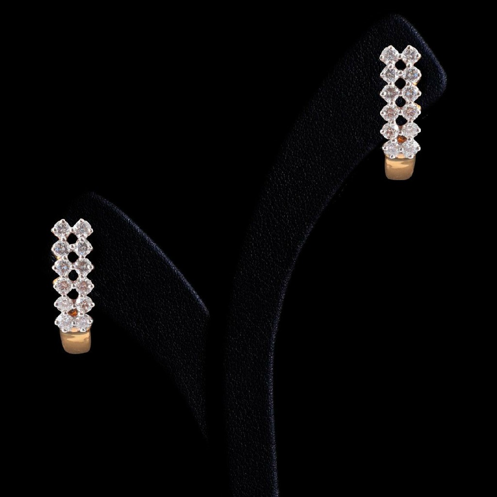 18KT Rose Gold fancy casual ware stud earrings for ladies
