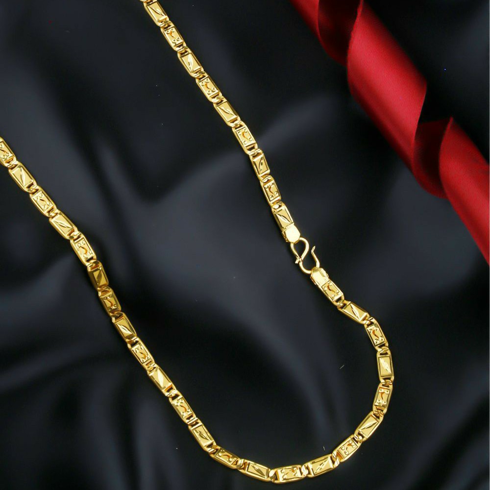 22KT / 916 Gold plain Nawabi chain for Men CHG1018