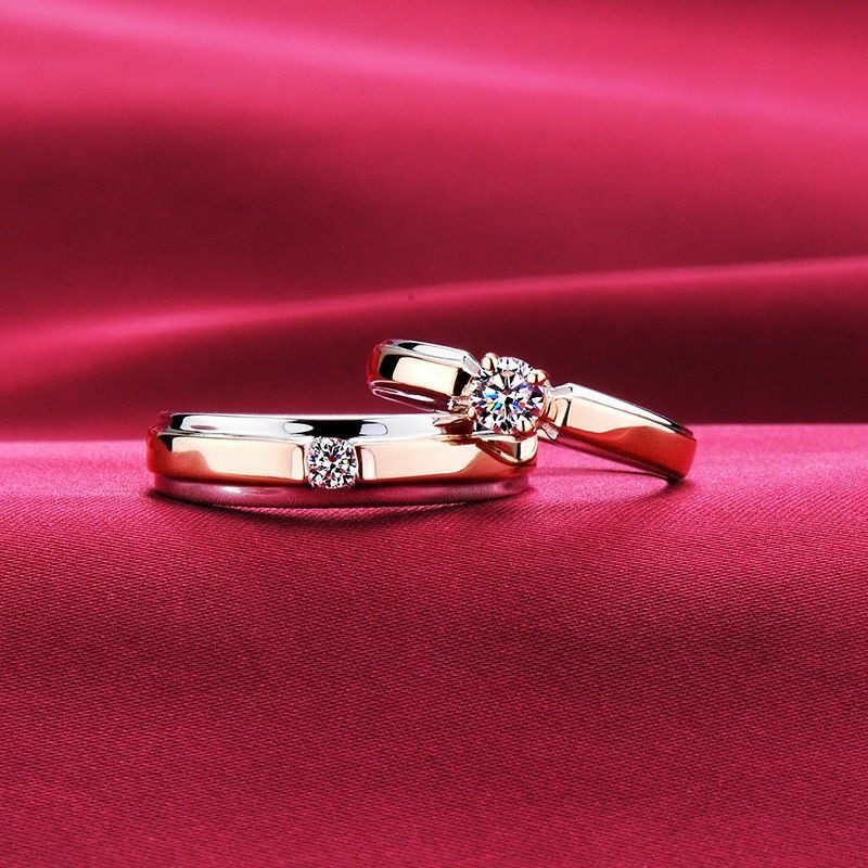 18KT Rose Gold Solitaire engagement ring for couple GRG1012