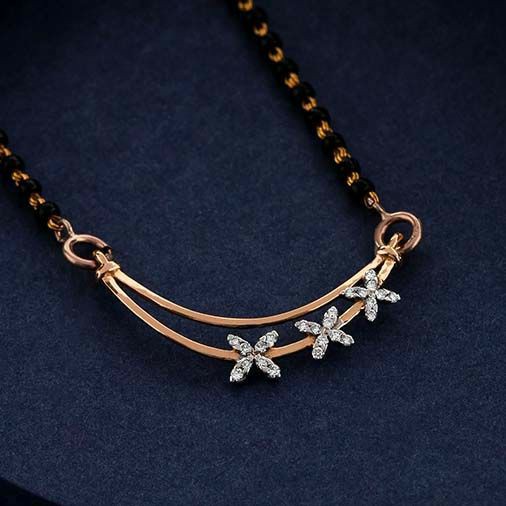 18 KT Rose gold fancy casual ware mangalsutra for ladies MSG 1010