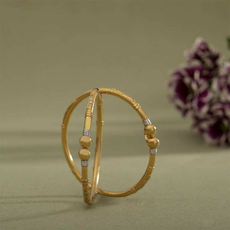 22KT / 916 Gold Fancy casual ware Kadli bangle for ladies