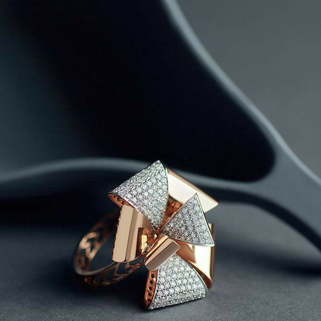 18KT rose gold special occasions Ring for ladies LRG0000