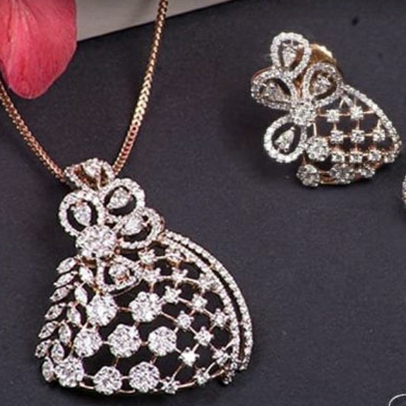 18KT cocktail collection Pendant set for Ladies PBG1003