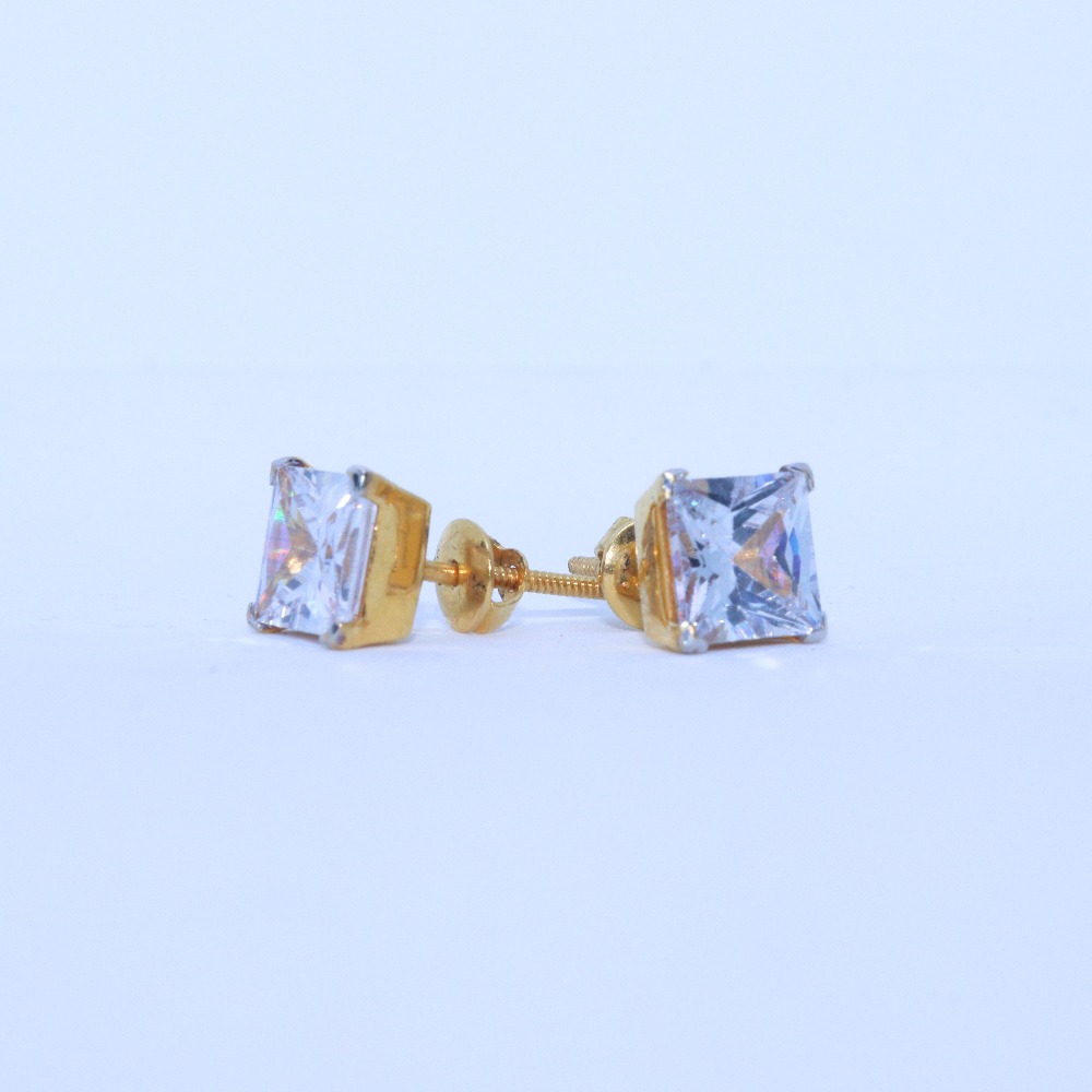 22KT / 916 Gold fancy square Solider Earring For ladies BTG0408