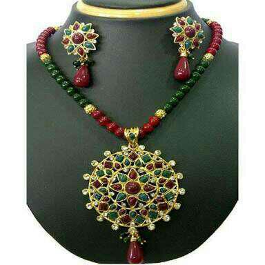 Kundan Meenakari Necklace Set