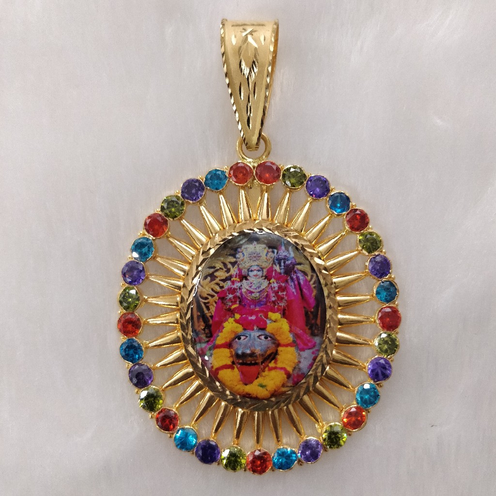 916 Gold Fancy Gent's Photo Mina Pendant