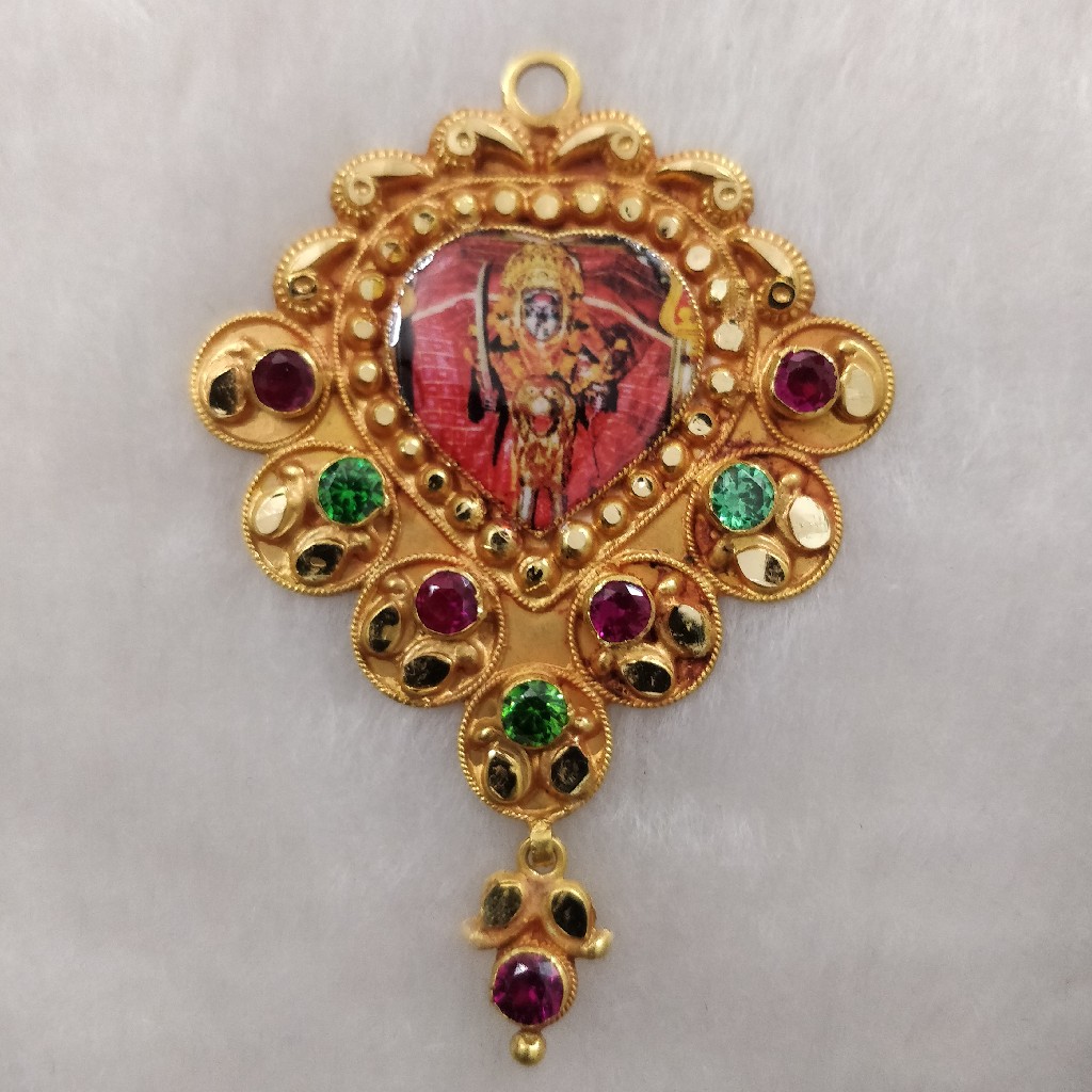 916 Gold Chepapara Photo Mina Pendant