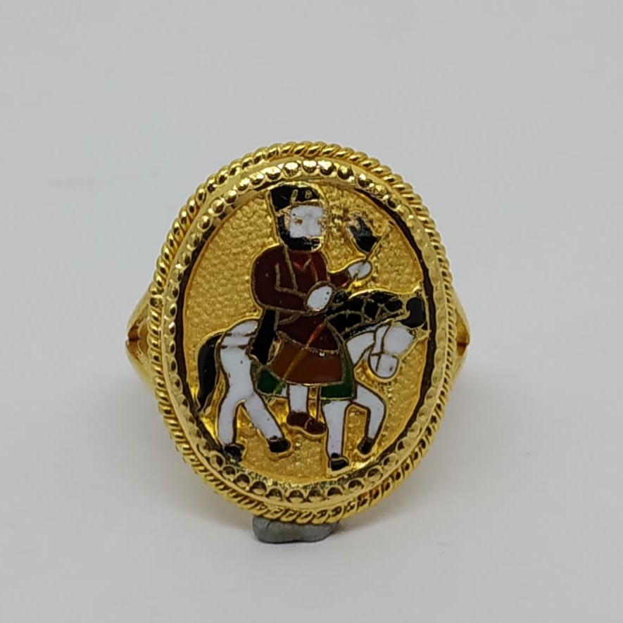 916 Gold Fancy Gent's Ramdevpir Rings
