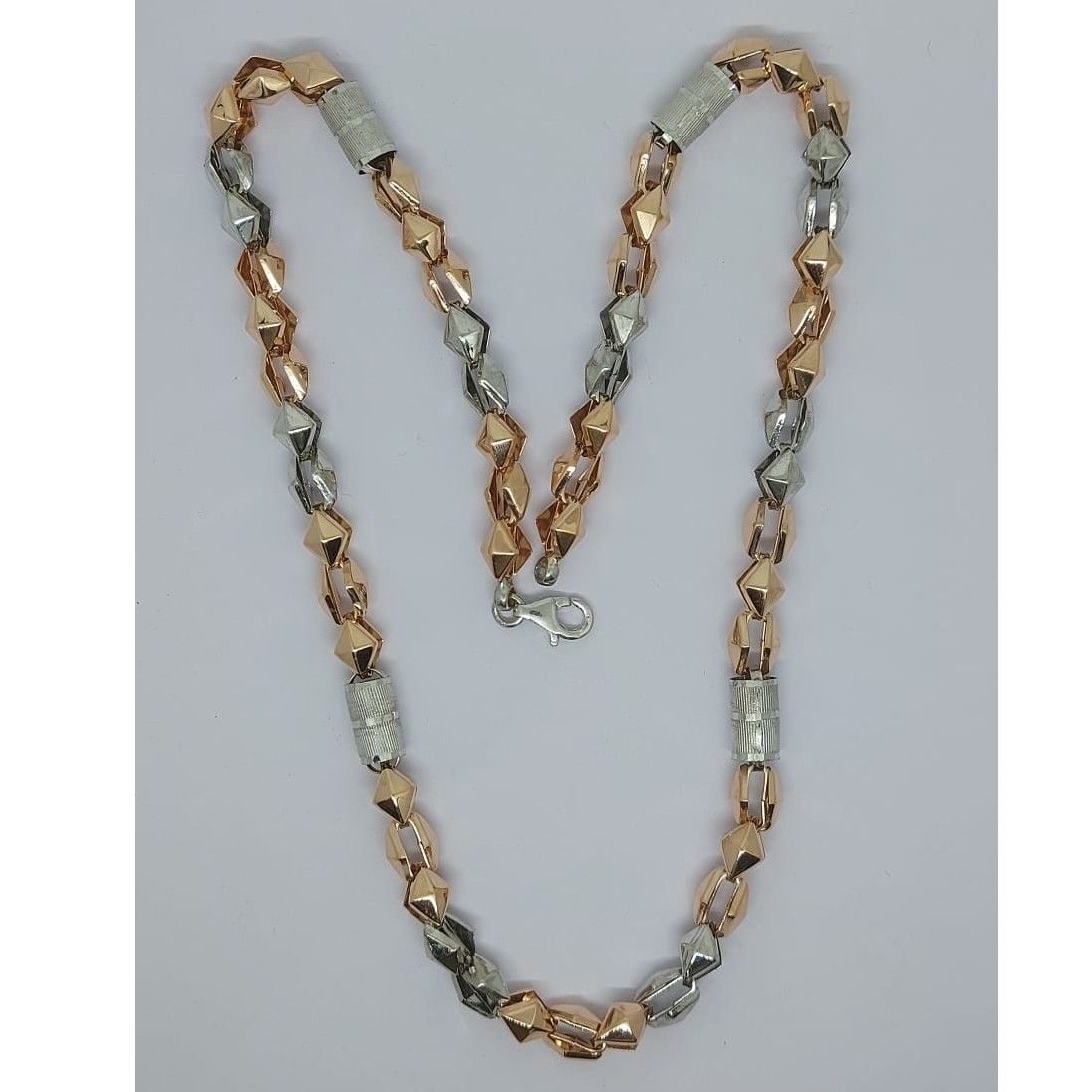 18k Rose gold fancy gent's chain