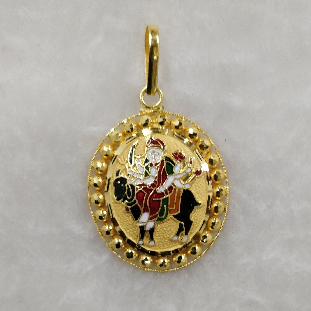 916 Gold Fancy Meladi Maa Pendant