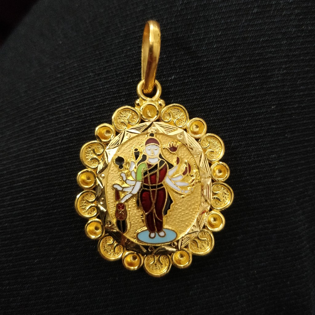916 Gold Sadhi Maa Pendant