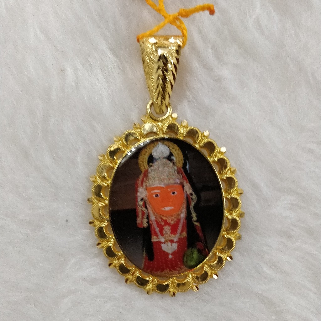 916 Gold Photo Mina Pendant