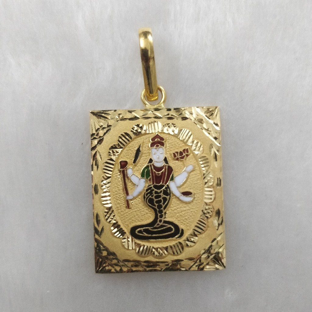 916 Gold Nagneshvari Maa Pendant