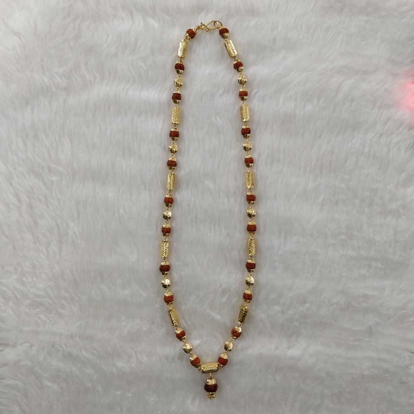 916 Gold Gent's Antique Rudraksh Mala