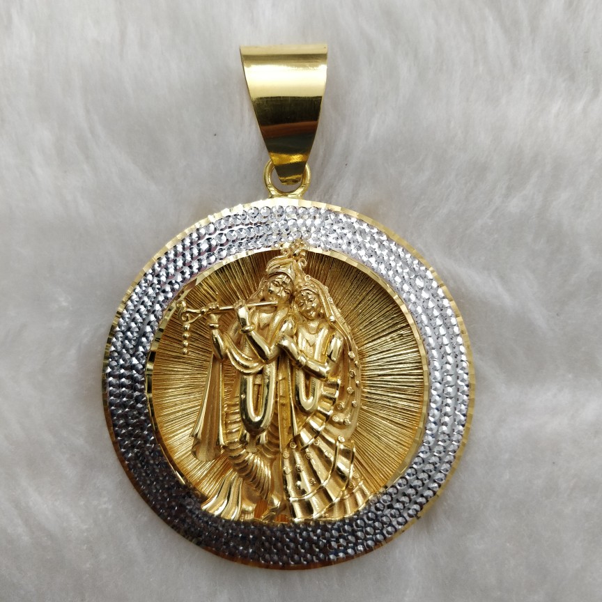 Antique Radhakrishnan 916 Gold Gent's pendant