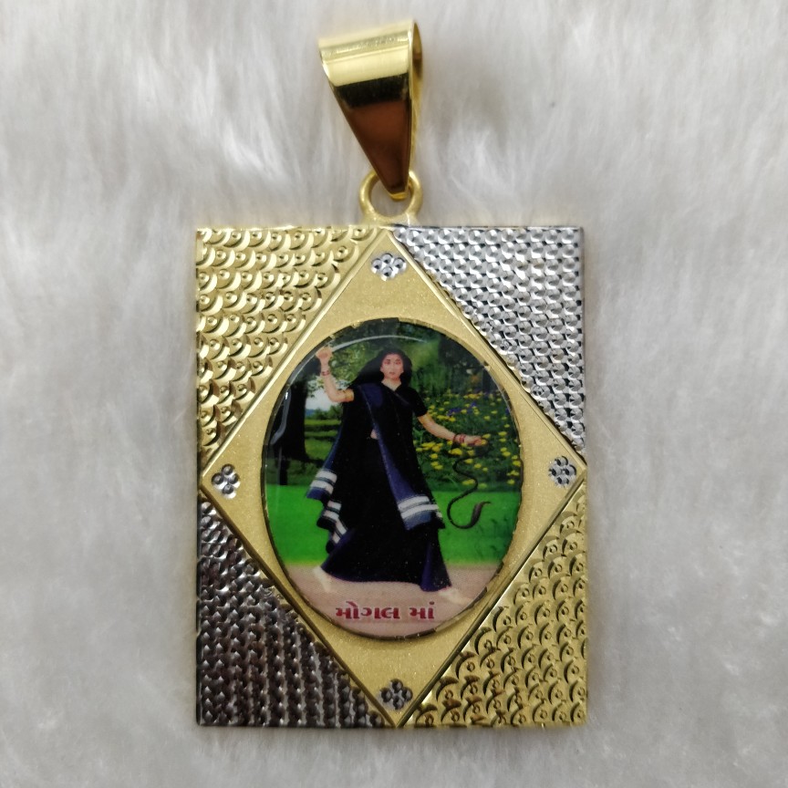 Fancy Mogal Maa Photo mina 916 Gold pandal