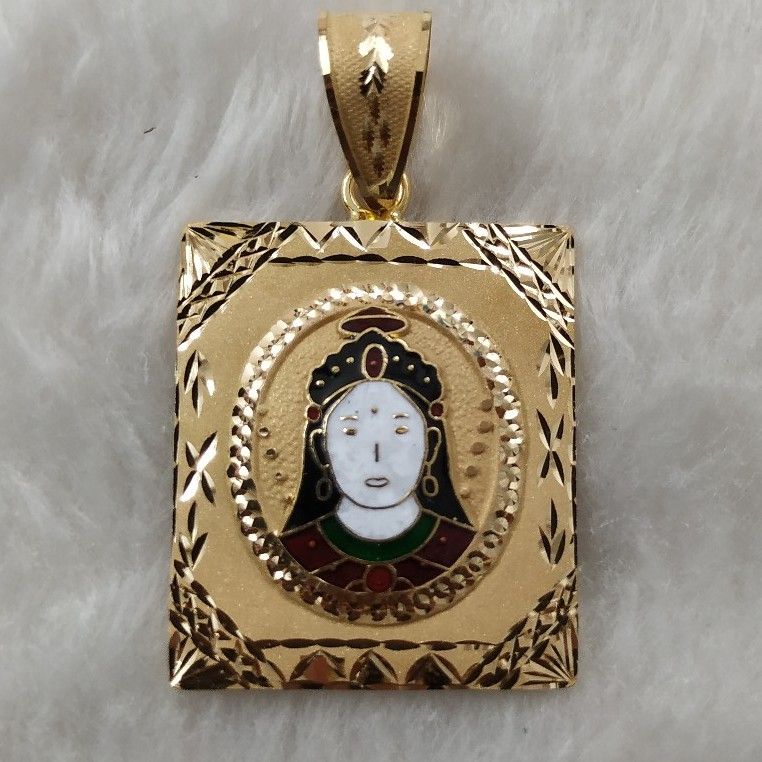 Chehar Maa Minakari Pendant