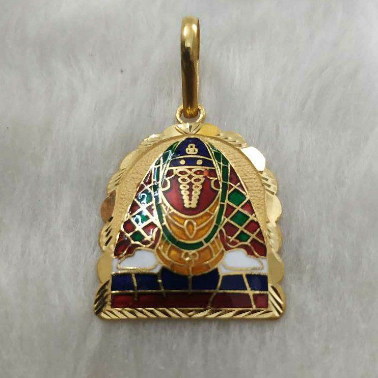 Ashapura Maa Minakari Pendant