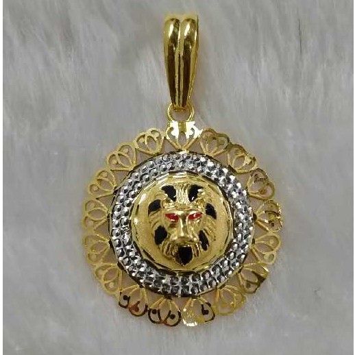 Lion face gold pandant