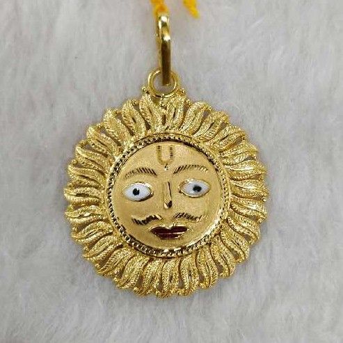 Gold Surya pendant