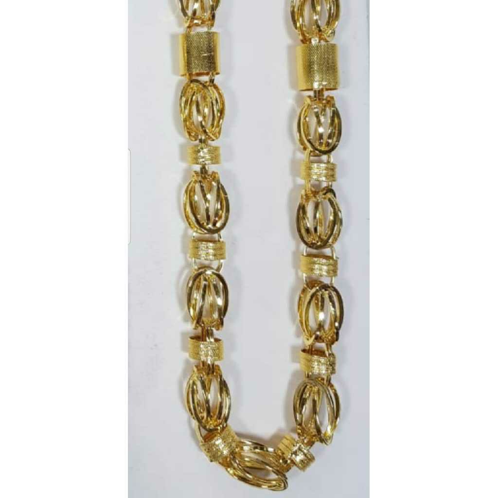 916 Gold Rajwadi Indo Italian Gents Chain