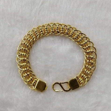 916 Gold Modern Gents Bracelet