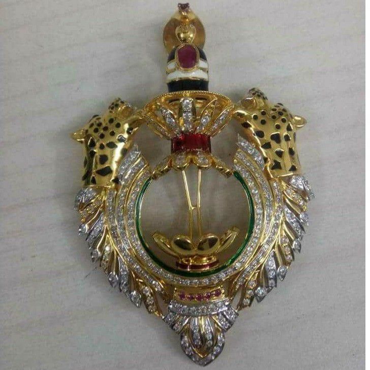 22KT Gold Rudraksh Shiv Pendant