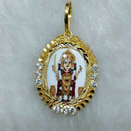 22KT Gold Bhavani Maa Photo Pendant