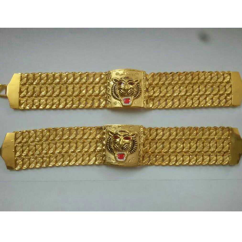 Broad 916 Gold Gents Bracelet