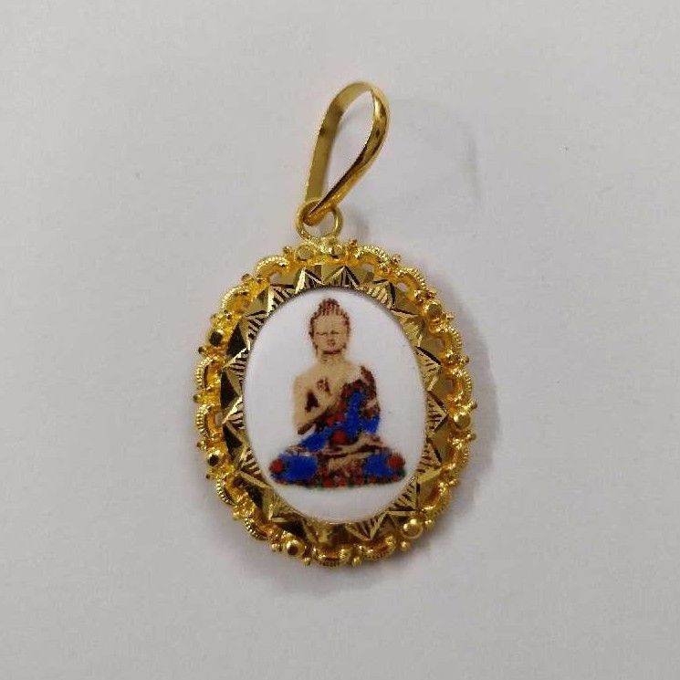916 Gold Budh Pendant