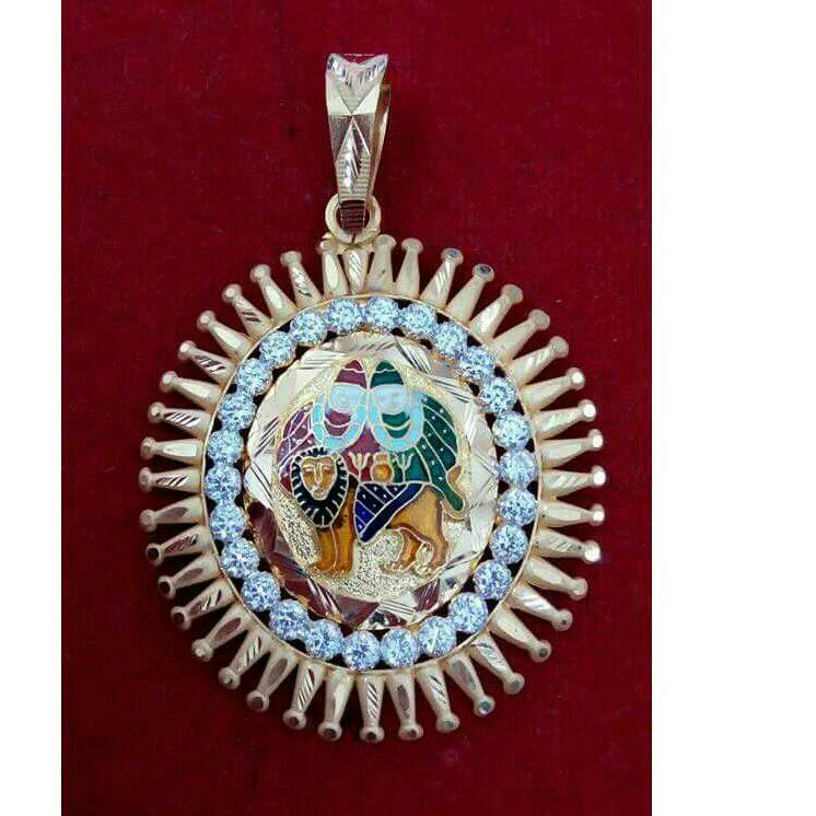 22K / 916 Gold Gents Yellow Lion Designer Pendant