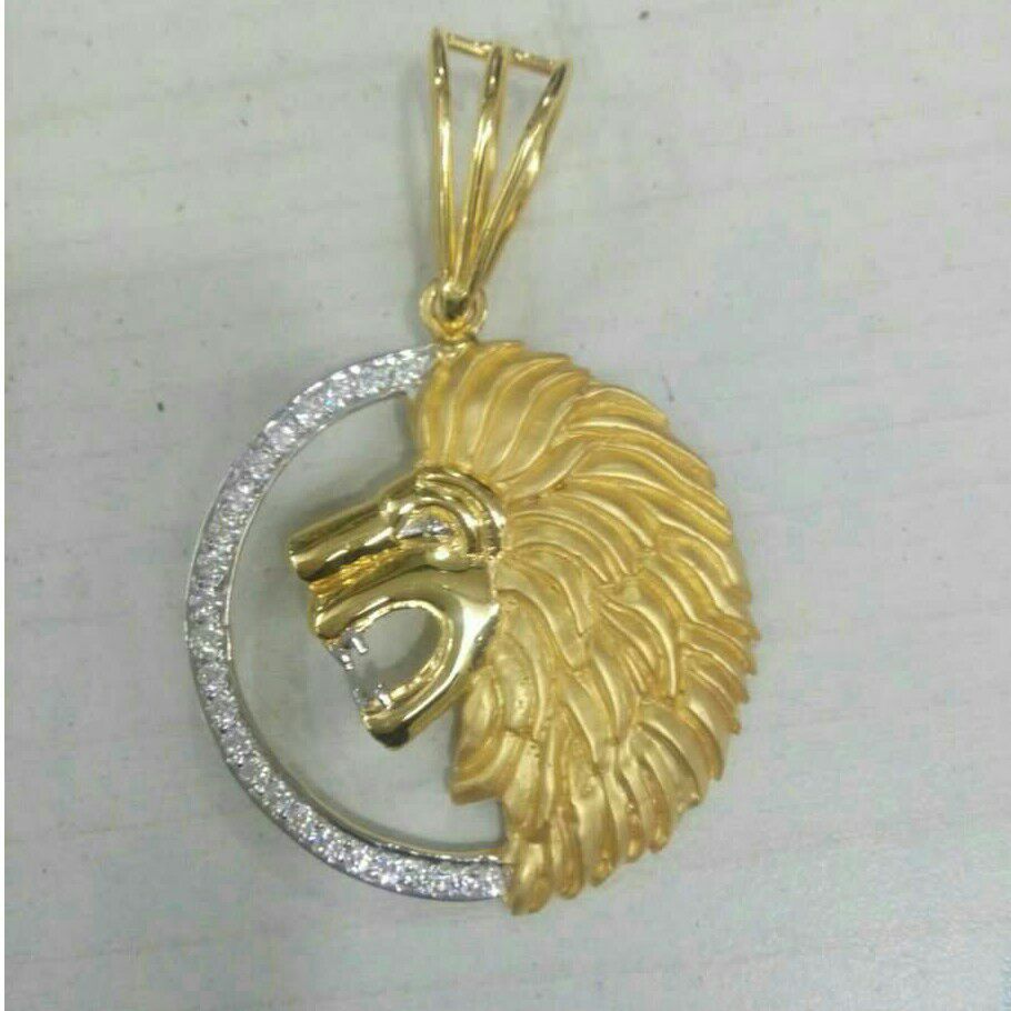 22KT Gold Gents Lion Designer Pendant