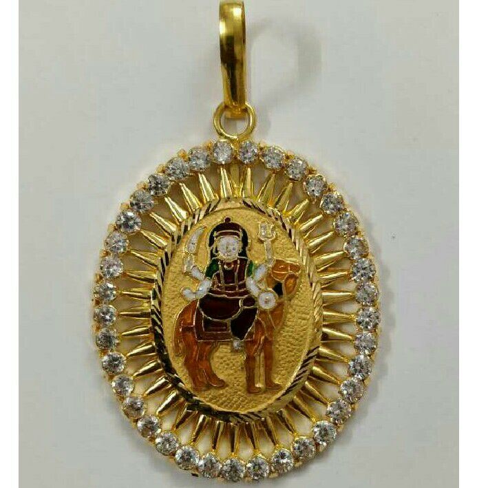 22K / 916 Gold Gents Yellow Designer Pendant