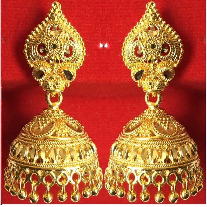 Brass Traditional Ladies Indian Jhumar Earrings