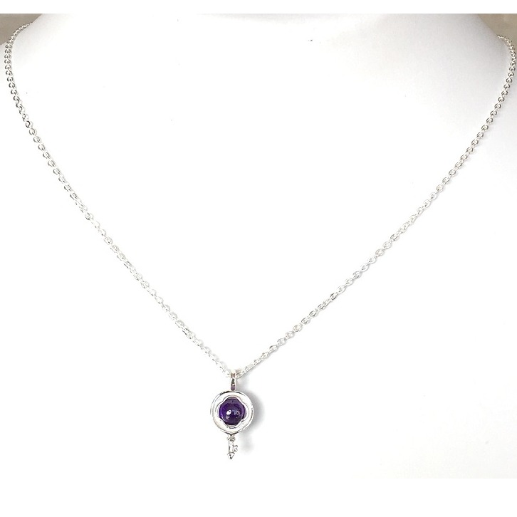925 Sterling Silver CZ Indian Pendant Chain