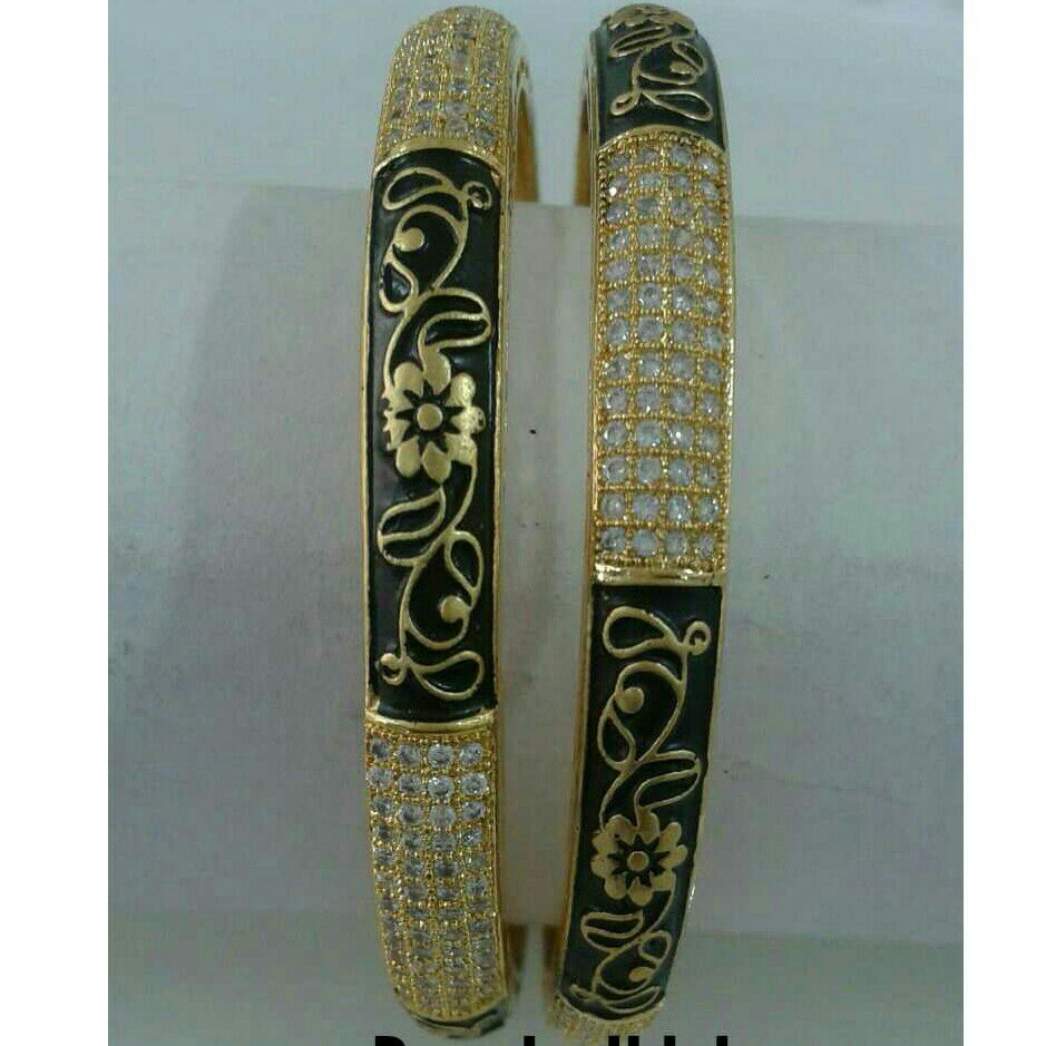 Gold Ladies Modern Bangles