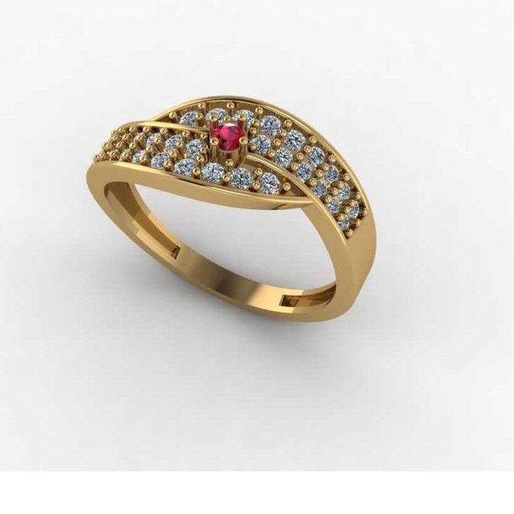 22K / 916 Gold Indian Diamond Ring