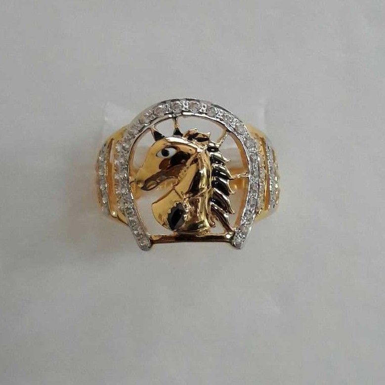 22K / 916 Gold Indian Horse Shaped Ring