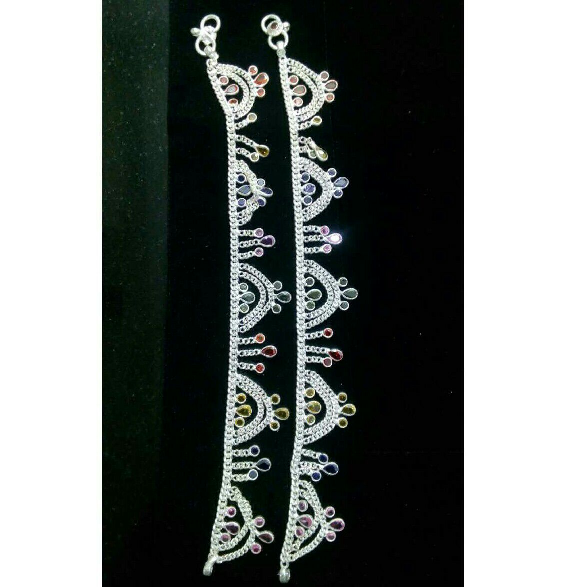 18K / 750 Silver Attractive Milan Anklet