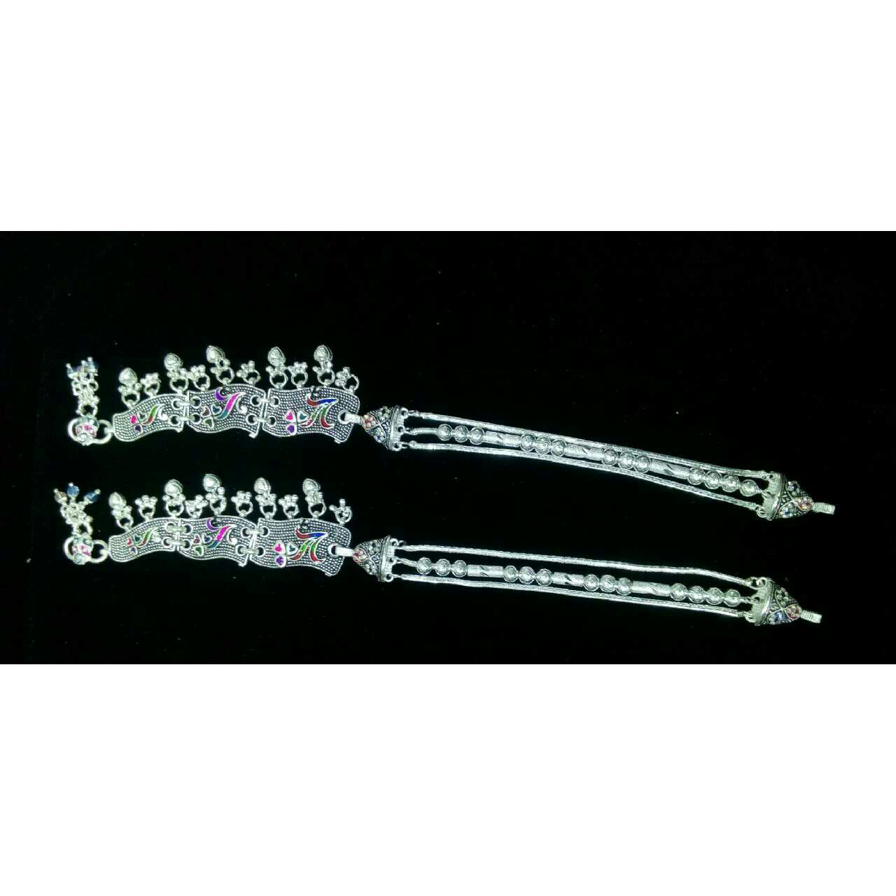 18K / 750 Silver Ladies Bombay Oxidised Payal
