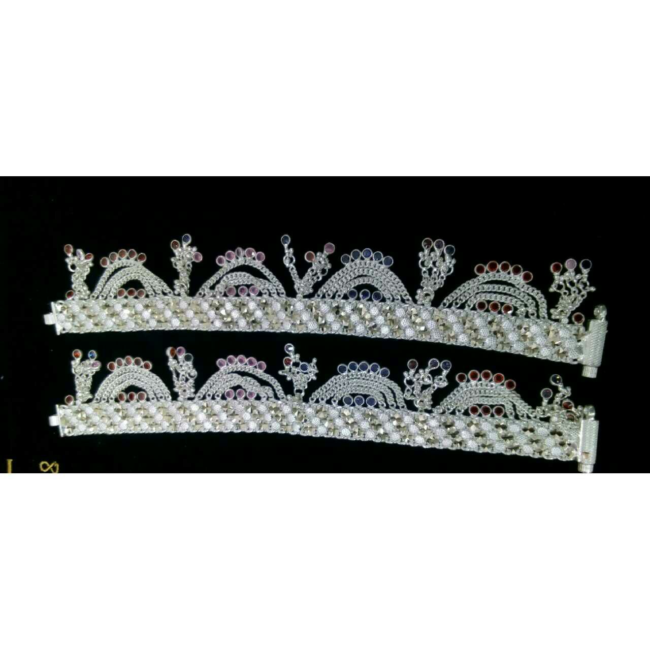 18K  Silver Jodhpuri Attractive Milan Payal