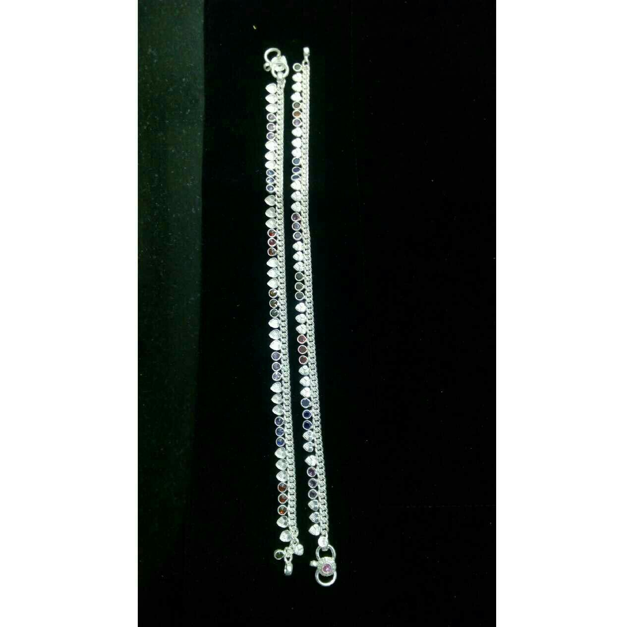 18K / 750 Silver Ladies Indian Jodhpuri Milan Payal