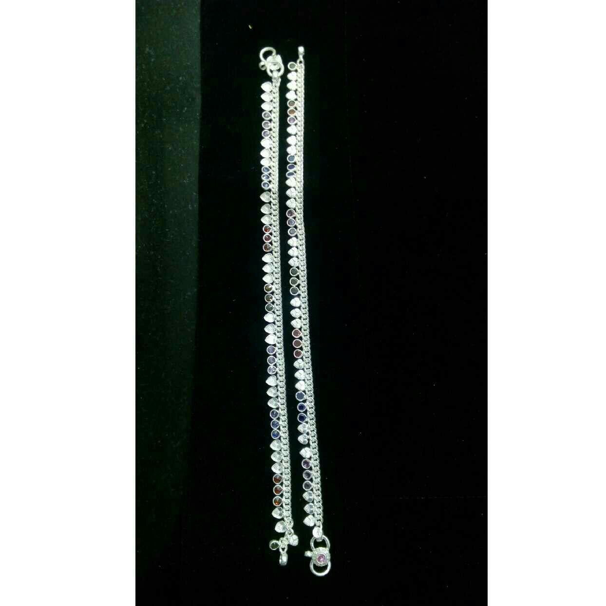 18kt Silver Jodhpuri Milan Payal