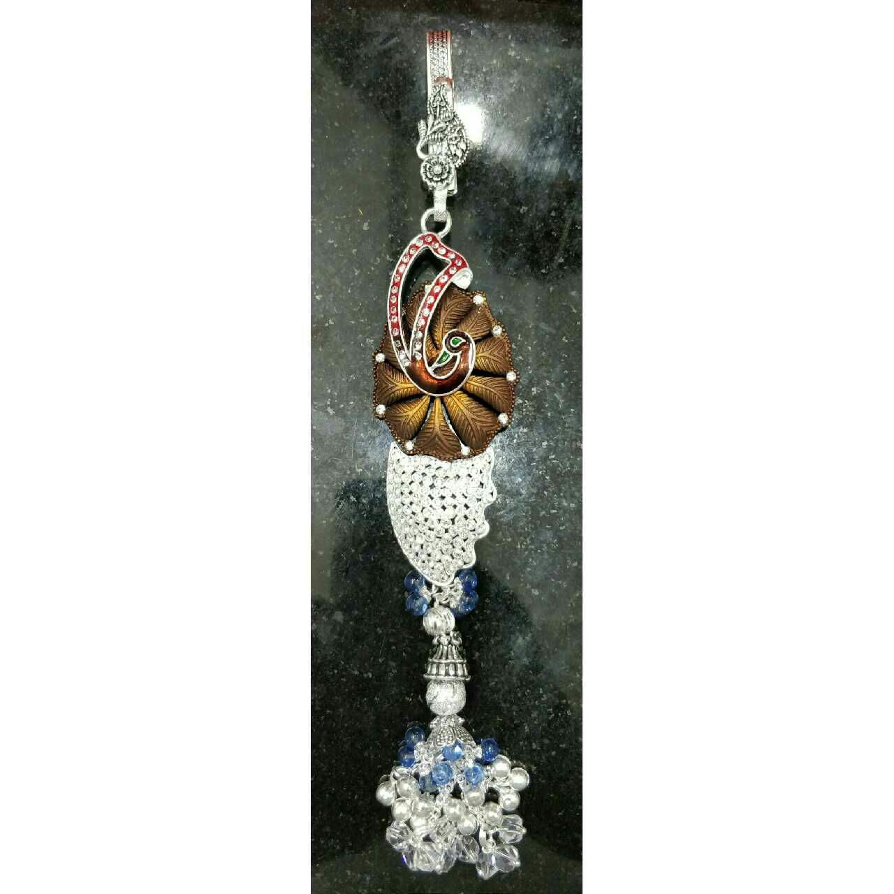 silver Ladies Peacock Designer Waist Keychain (45T/60T)