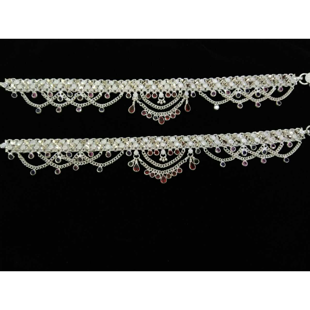 Jodhpuri 14K Silver Indian Payal