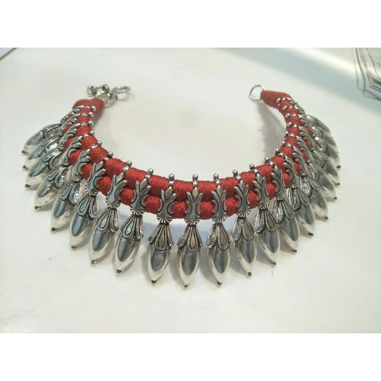 Silver Rajputi Attractive Payal