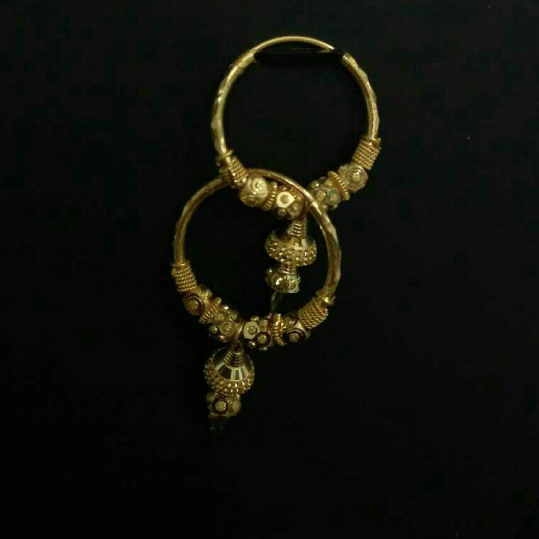 916 Gold Ladies Indian Plain Pipe Bali