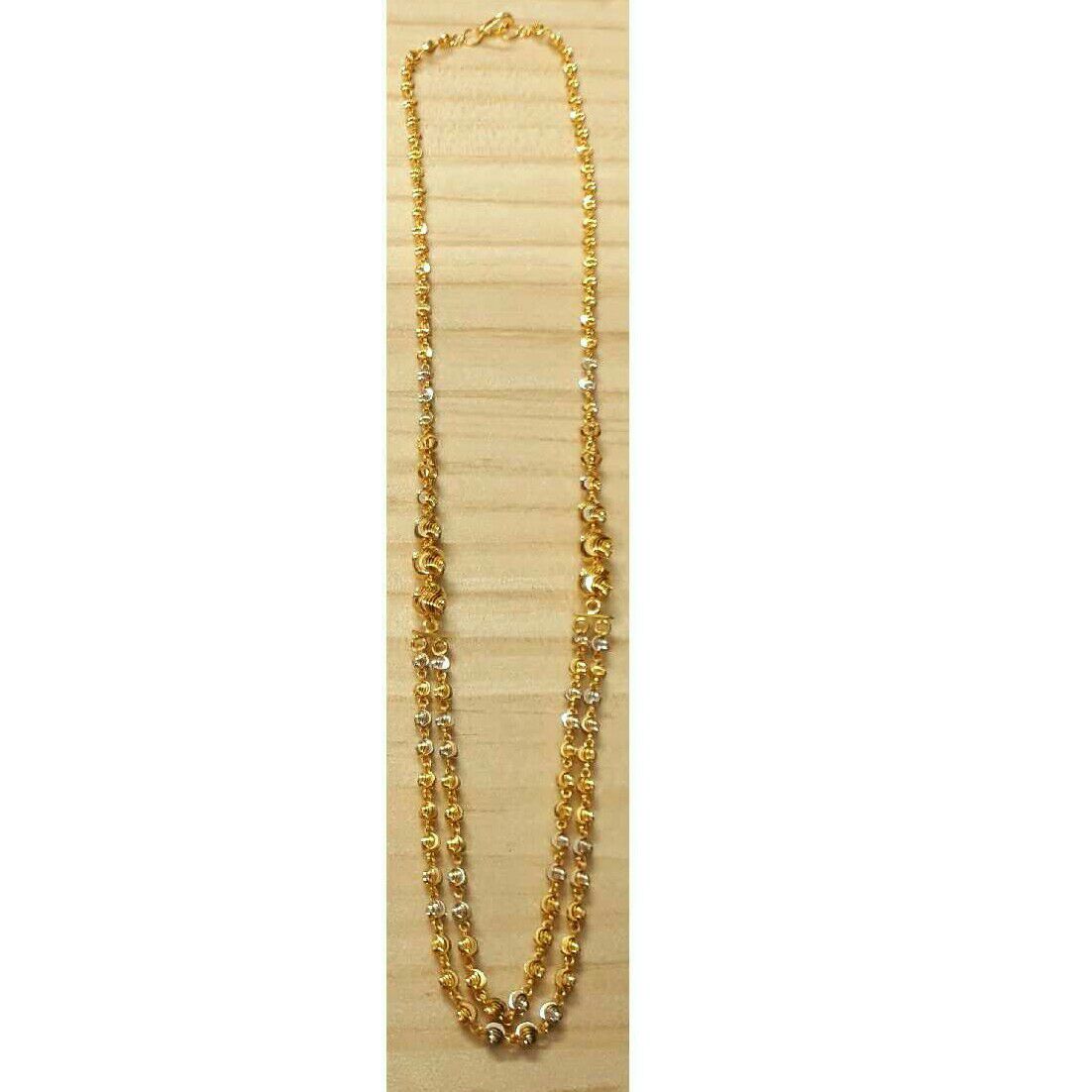 22K / 916 Gold Vertical 2 Line Simple Mala