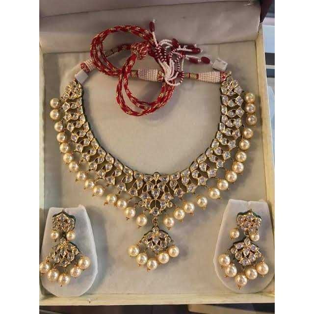 Rajasthani Gold Moti Designer Necklace